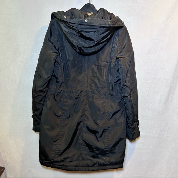 Laundry by Shelli Segal Los Angeles Black Hooded Parka Jacket Winter Coat.  XS - Picture 3 of 13